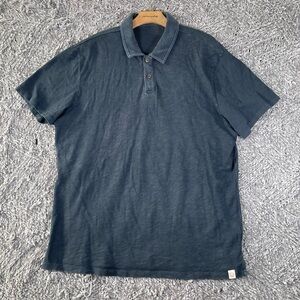 Marine Layer Polo Shirt Men’s L/XL Navy Blue Short Sleeve Preppy Golf